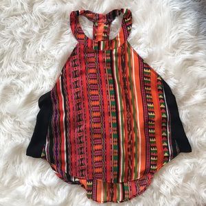 ASTR Tribal Print Halter - Size M